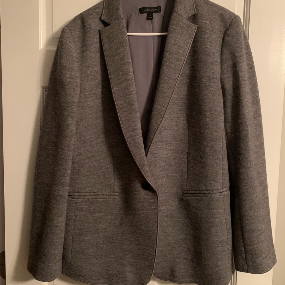Ann Taylor Gray Blazer